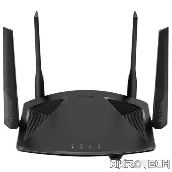D-Link DIR-X1860 4G Wireless Router  Dual-band 2.4 GHz and 5 GHz Gigabit Ethernet Black